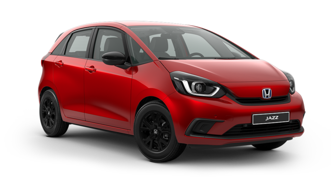 Přední tříčtvrtinový pohled na model Honda Jazz